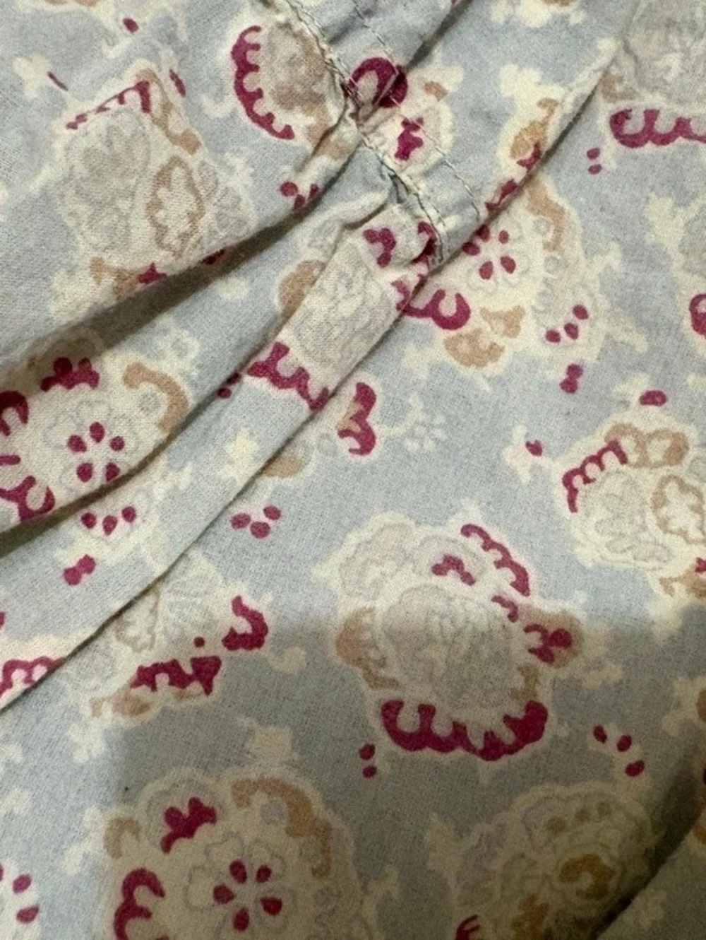 Vintage Magnolia Pearl Floral Button Front Dress in Blue & Pink - Picture 7 of 7